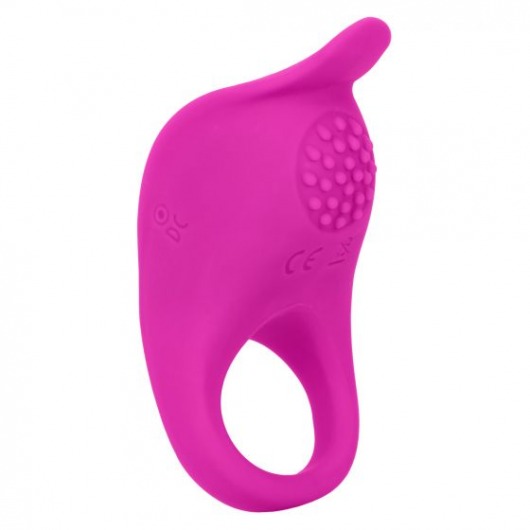 Ярко-розовое эрекционное виброкольцо Silicone Rechargeable Teasing Enhancer - California Exotic Novelties - в Энгельсе купить с доставкой