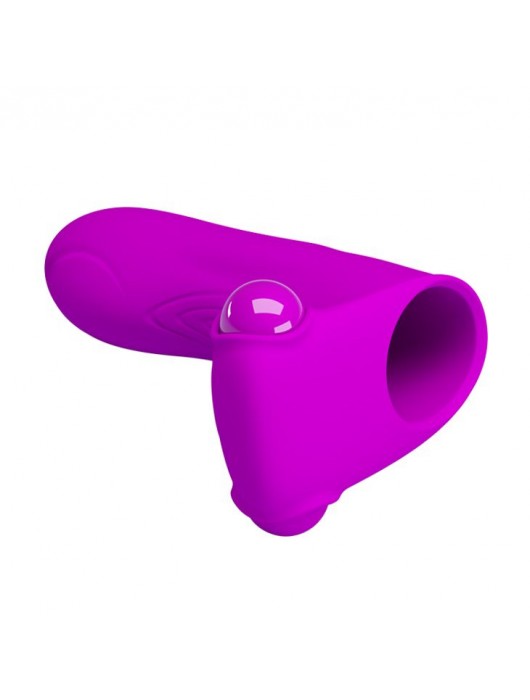 Лиловая вибронасадка на палец Maxwell - Baile