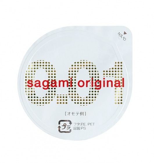 Супертонкий презерватив Sagami Original 0.01 - 1 шт. - Sagami - купить с доставкой в Энгельсе