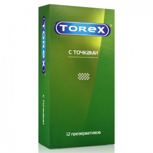 Текстурированные презервативы Torex  С точками  - 12 шт. - Torex - купить с доставкой в Энгельсе