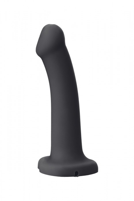 Черный фаллос с имитацией эякуляции Silicon Cum Dildo L - 19,6 см. - Strap-on-me - купить с доставкой в Энгельсе