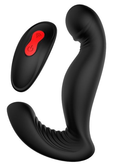 Черный вибромассажер простаты SWIRLING P-PLEASER - Dream Toys - в Энгельсе купить с доставкой