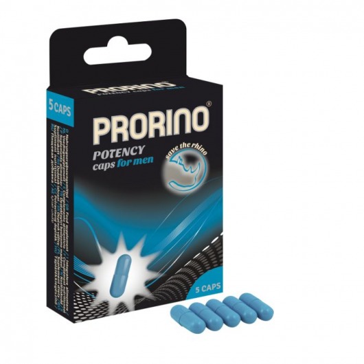 БАД для мужчин ero black line PRORINO Potency Caps for men - 5 капсул - Ero - купить с доставкой в Энгельсе