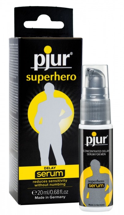 Сыворотка-пролонгатор pjur SUPERHERO Delay Serum - 20 мл. - Pjur - купить с доставкой в Энгельсе