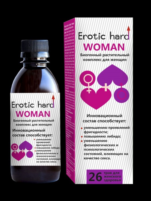 Женский биогенный концентрат для повышения либидо Erotic hard Woman - 250 мл. - Erotic Hard - купить с доставкой в Энгельсе