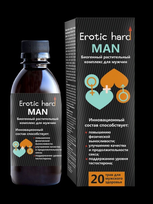 Мужской биогенный концентрат для усиления эрекции Erotic hard Man - 250 мл. - Erotic Hard - купить с доставкой в Энгельсе