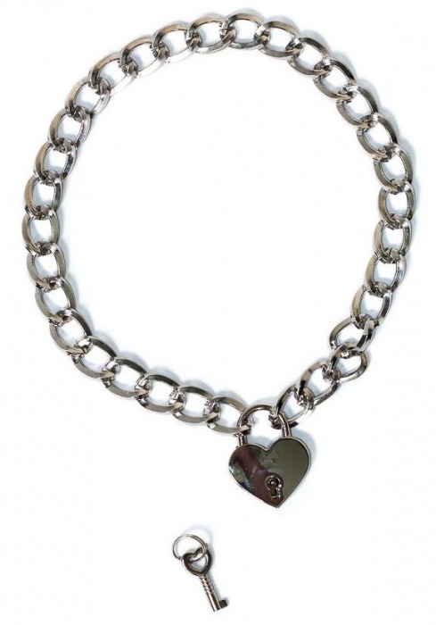 Серебристый ошейник Embrace с ключиком - Lola Games - купить с доставкой в Энгельсе