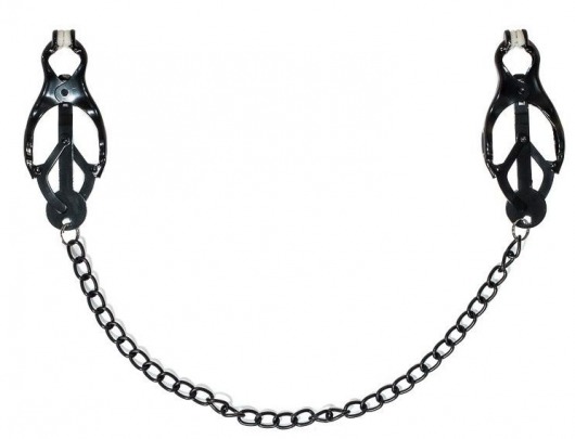 Зажимы на соски Darkside с цепочкой - Lola Games - купить с доставкой в Энгельсе