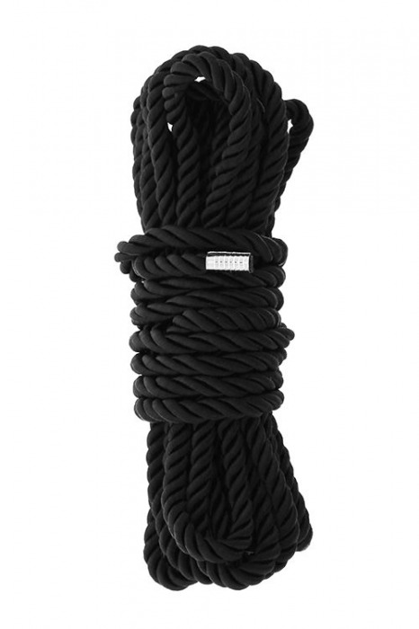 Черная веревка для шибари DELUXE BONDAGE ROPE - 5 м. - Dream Toys - купить с доставкой в Энгельсе