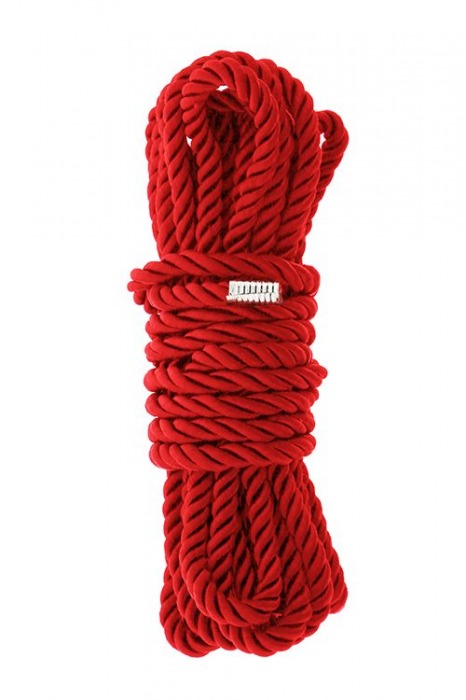 Красная веревка для шибари DELUXE BONDAGE ROPE - 5 м. - Dream Toys - купить с доставкой в Энгельсе