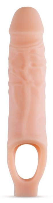 Телесный реалистичный фаллоудлинитель 9 Inch Silicone Cock Sheath Penis Extender - 22,86 см. - Blush Novelties - в Энгельсе купить с доставкой