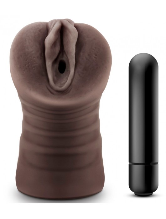 Коричневый мастурбатор-вагина Hot Chocolate Brianna - Blush Novelties - в Энгельсе купить с доставкой