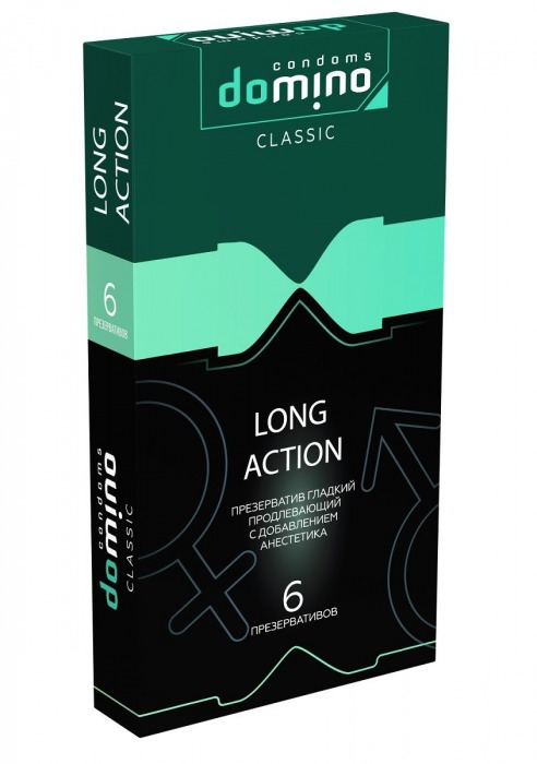 Презервативы с пролонгирующим эффектом DOMINO Classic Long action - 6 шт. - Domino - купить с доставкой в Энгельсе