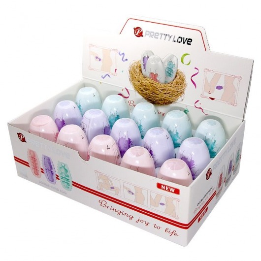 Набор из 15 мини-мастурбаторов Fantastic Egg Hard Boiled - Baile - в Энгельсе купить с доставкой