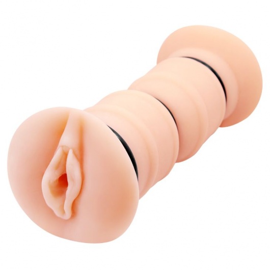 Телесный вибромастурбатор-вагина Michelle - Baile - в Энгельсе купить с доставкой