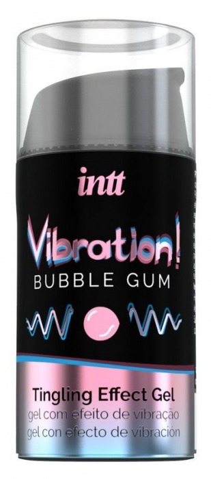 Жидкий интимный гель с эффектом вибрации Vibration! Bubble Gum - 15 мл. - INTT - купить с доставкой в Энгельсе