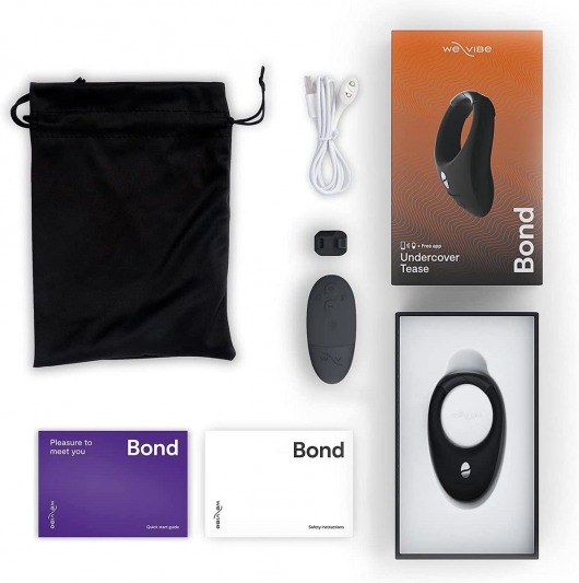 Черное эрекционное кольцо для ношения We-Vibe Bond - We-vibe - в Энгельсе купить с доставкой