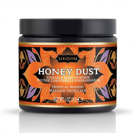 Пудра для тела Honey Dust Body Powder с ароматом манго - 170 гр. - Kama Sutra - купить с доставкой в Энгельсе