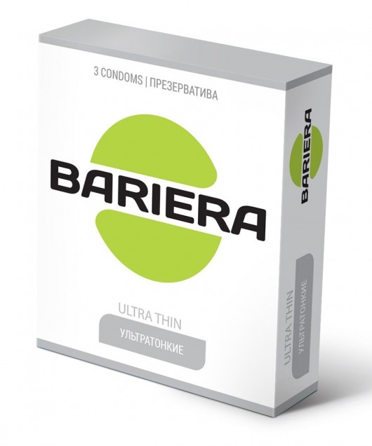 Ультратонкие презервативы Bariera Ultra Thin - 3 шт. - Bariera - купить с доставкой в Энгельсе