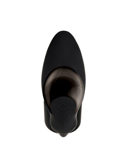 Черный вибромассажер простаты с эрекционным кольцом Strapped   Tapped - Zero Tolerance - в Энгельсе купить с доставкой