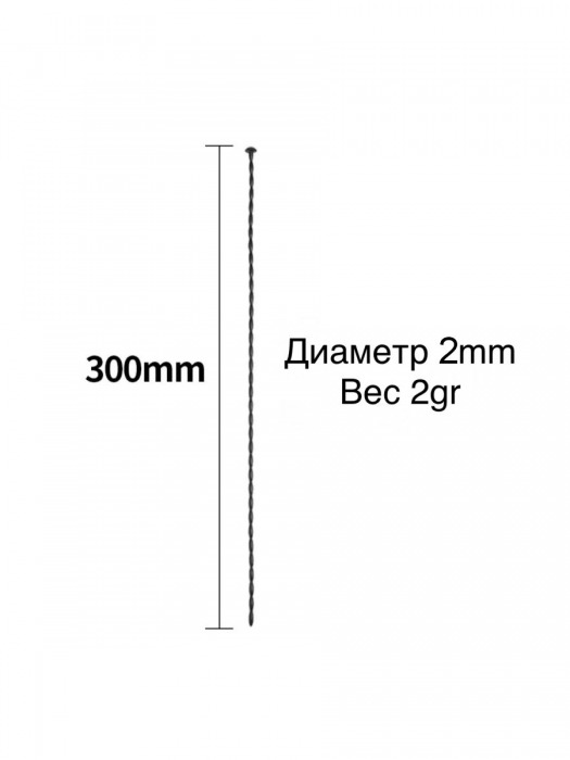 Черный уретральный стимулятор - 30 см. - Rubber Tech Ltd - купить с доставкой в Энгельсе