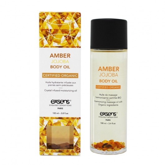 Органическое массажное масло AMBER JOJOBA - 100 мл. - Exsens - купить с доставкой в Энгельсе