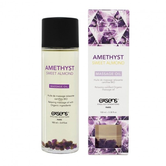 Органическое массажное масло AMETHYST SWEET ALMOND - 100 мл. - Exsens - купить с доставкой в Энгельсе