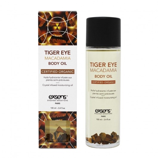 Органическое массажное масло TIGER EYE MACADAMIA - 100 мл. - Exsens - купить с доставкой в Энгельсе
