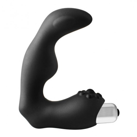 Черный вибромассажер простаты FantASStic Vibrating Prostate Massager - 11,3 см. - Dream Toys - в Энгельсе купить с доставкой