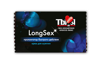 Пролонгирующий крем LongSex в одноразовой упаковке - 1,5 гр. - Биоритм - купить с доставкой в Энгельсе