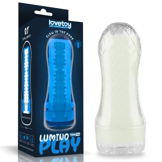 Светящийся в темноте мастурбатор Lumino Play Masturbator Ribbed - Lovetoy - в Энгельсе купить с доставкой