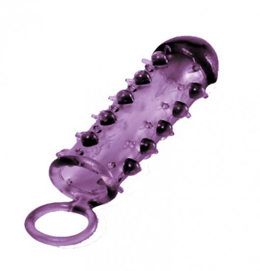 Закрытая фиолетовая насадка с пупырышками SAMURAI PENIS SLEEVE PURPLE - 14,5 см. - NMC - в Энгельсе купить с доставкой