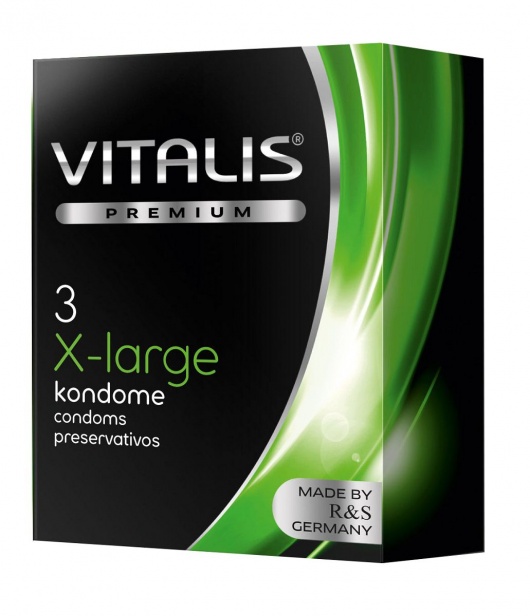 Презервативы увеличенного размера VITALIS PREMIUM x-large - 3 шт. - Vitalis - купить с доставкой в Энгельсе