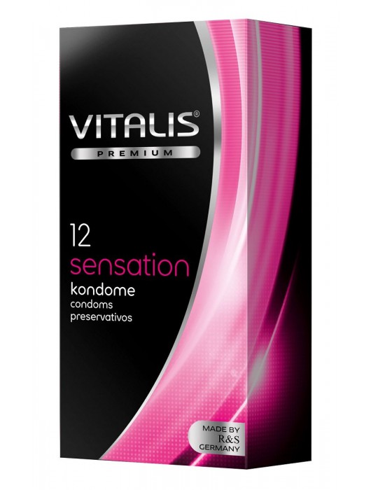 Презервативы VITALIS PREMIUM sensation с пупырышками и кольцами - 12 шт. - Vitalis - купить с доставкой в Энгельсе
