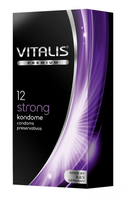 Презервативы с утолщённой стенкой VITALIS PREMIUM strong - 12 шт. - Vitalis - купить с доставкой в Энгельсе