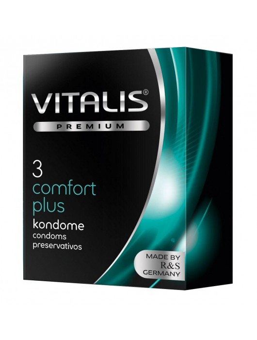 Контурные презервативы VITALIS PREMIUM comfort plus - 3 шт. - Vitalis - купить с доставкой в Энгельсе