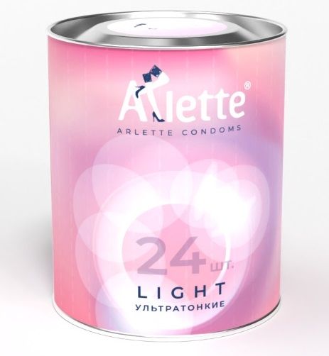 Ультратонкие презервативы Arlette Light - 24 шт. - Arlette - купить с доставкой в Энгельсе