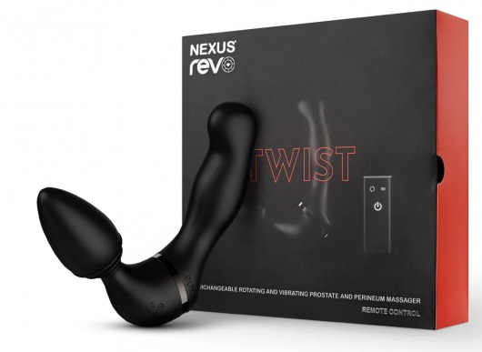 Черный гибридный вибромассажер Nexus Revo Twist - Nexus Range - в Энгельсе купить с доставкой