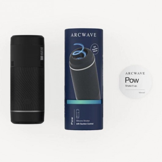 Черный мастурбатор с контролем всасывания Arcwave Pow Stroker - Arcwave - в Энгельсе купить с доставкой