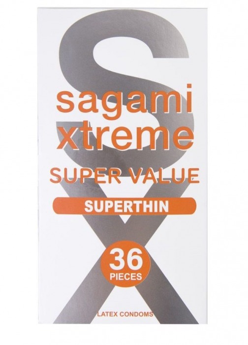 Ультратонкие презервативы Sagami Xtreme Superthin - 36 шт. - Sagami - купить с доставкой в Энгельсе