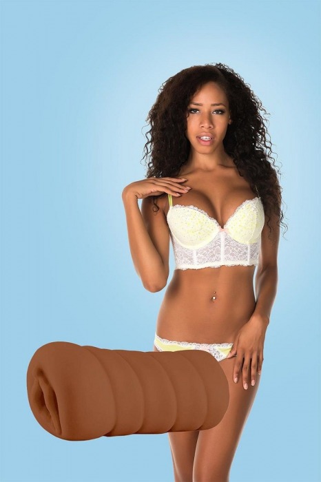 Коричневый мастурбатор-вагина BRIANNA - Dream Toys - в Энгельсе купить с доставкой