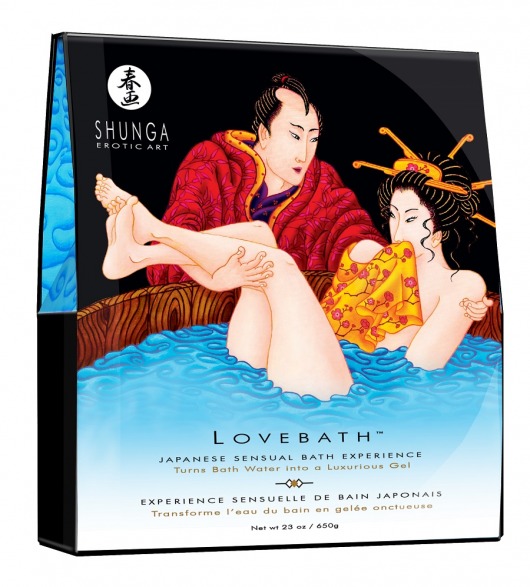 Соль для ванны Lovebath Ocean temptation, превращающая воду в гель - 650 гр. - Shunga - купить с доставкой в Энгельсе