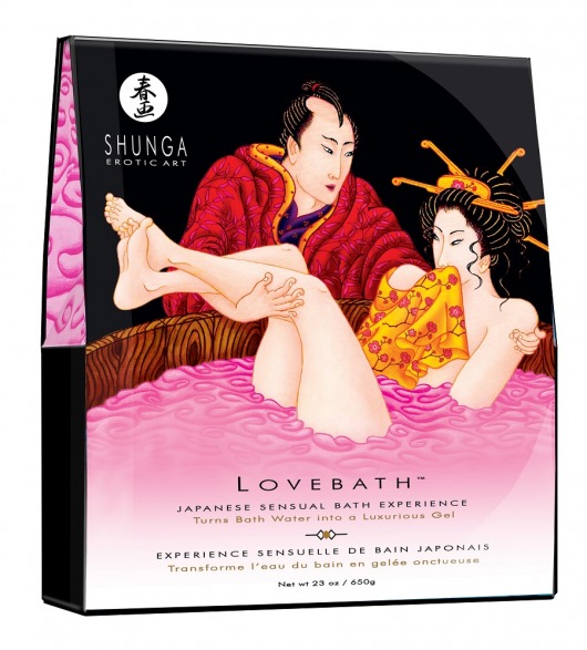 Соль для ванны Lovebath Dragon Fruit, превращающая воду в гель - 650 гр. - Shunga - купить с доставкой в Энгельсе