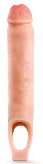 Телесная насадка-удлинитель 11.5 Inch Silicone Cock Sheath Penis Extender - 29,2 см. - Blush Novelties - в Энгельсе купить с доставкой