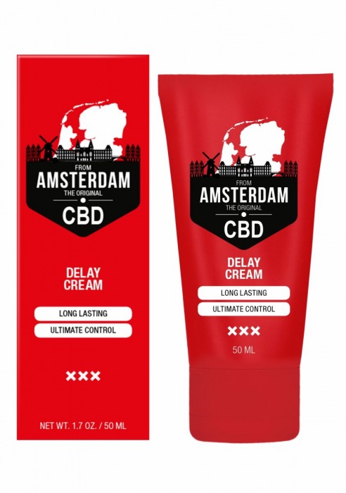 Крем-пролонгатор CBD from Amsterdam Delay Cream - 50 мл. - Shots Media BV - купить с доставкой в Энгельсе