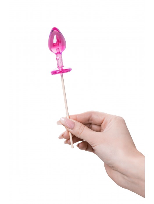 Розовый леденец  в форме анальной втулки со вкусом айриш крим - 29 гр. - Sosuчki - купить с доставкой в Энгельсе