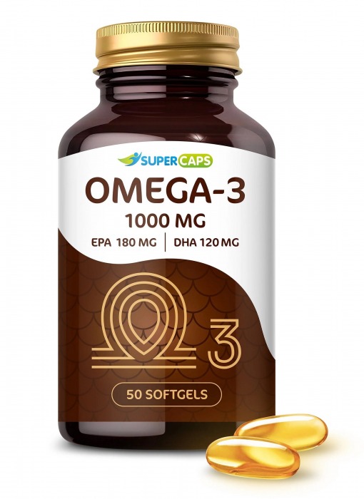 Пищевая добавка SuperCaps OMEGA-3 - 50 капсул (1000 мг) - SuperCaps - купить с доставкой в Энгельсе