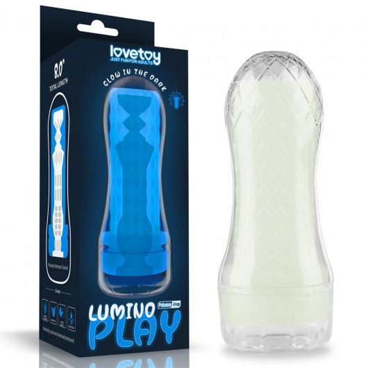 Светящийся в темноте мастурбатор Lumino Play Masturbator Pocketed - Lovetoy - в Энгельсе купить с доставкой