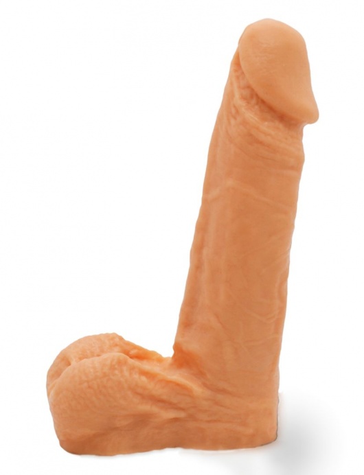 Реалистичный фаллоимитатор с мошонкой на трусиках Харнесс - 16,5 см. - LOVETOY (А-Полимер) - купить с доставкой в Энгельсе