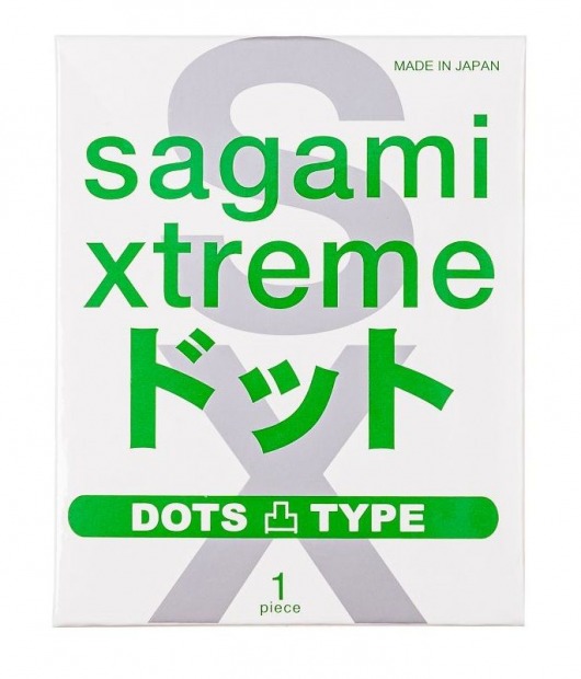 Презерватив Sagami Xtreme Type-E с точками - 1 шт. - Sagami - купить с доставкой в Энгельсе